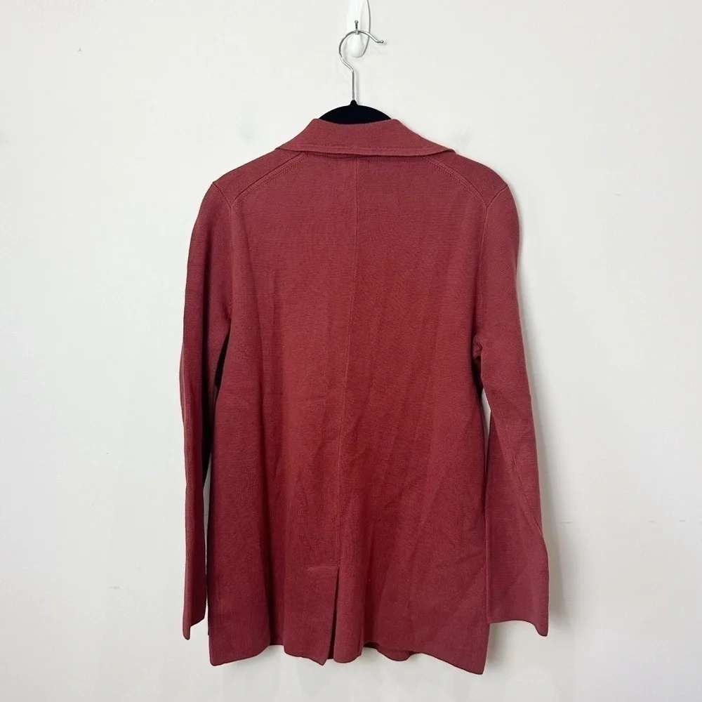Jcrew 2 Button Sweater Blazer Dark Red Brick